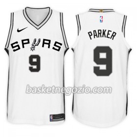 Canotte Uomo San Antonio Spurs Tony Parker 9 Nike 2017-18 Bianco Swingman
